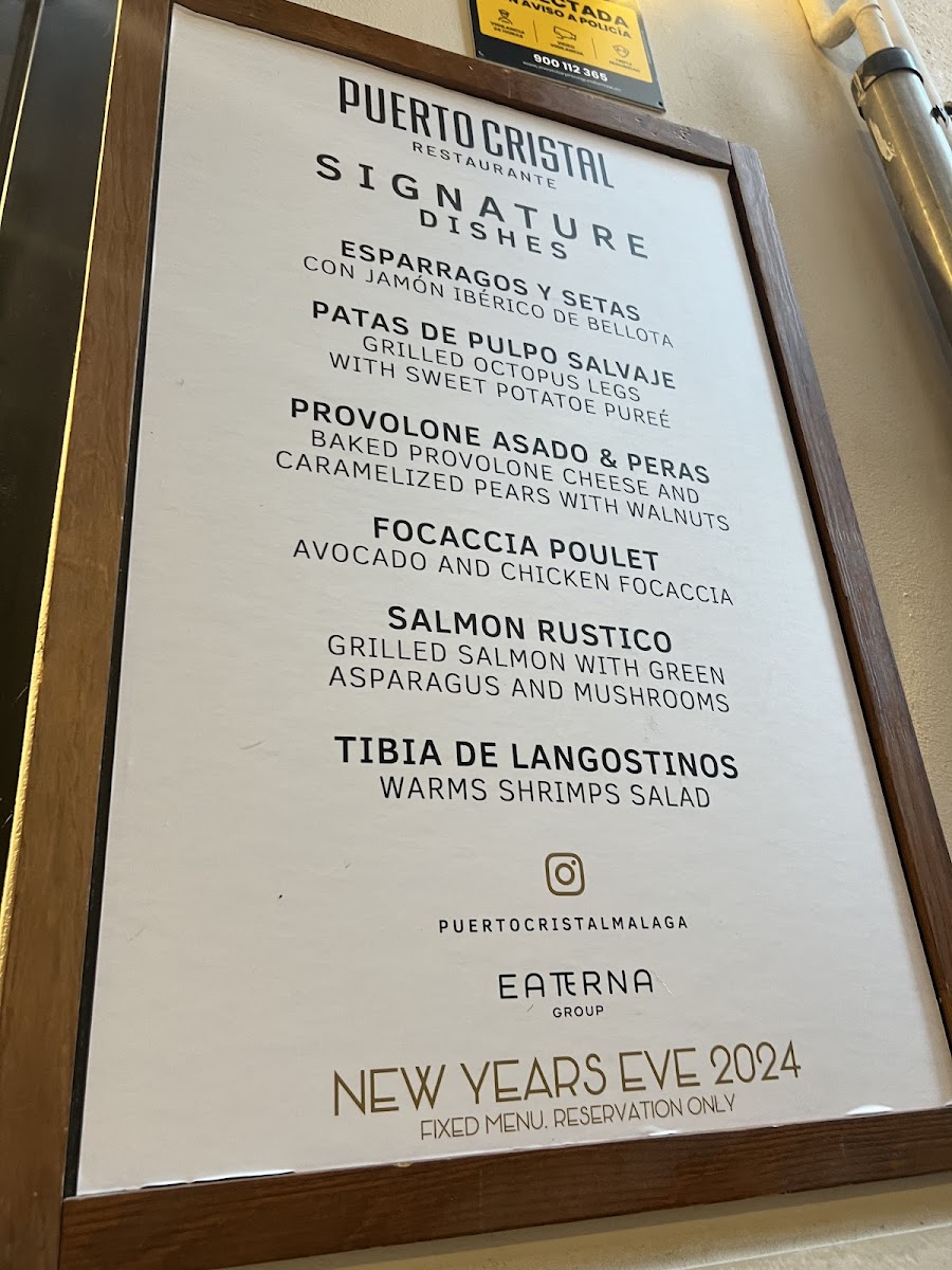 Menu Puerto Cristal Restaurante Malaga Centro-6