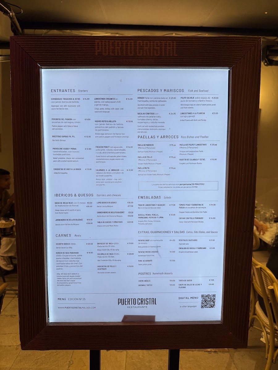 Menu Puerto Cristal Restaurante Malaga Centro-7